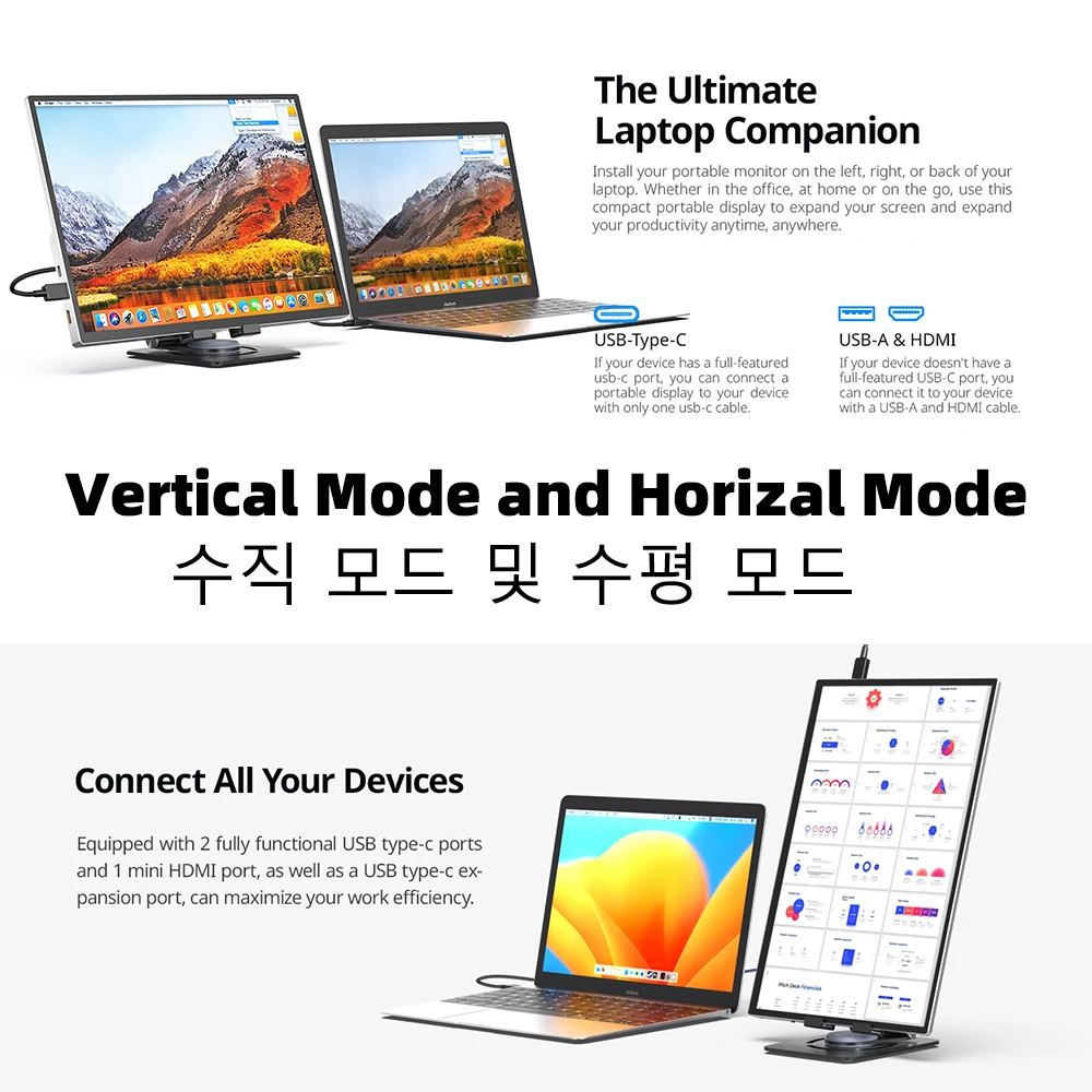 XIAN WEI Monitor portabel 13.5 inci 3K, 3:2 IPS, Game kantor, layar tampilan eksternal USB C untuk Laptop, ponsel, PC, XBox, PS4/5, Switch