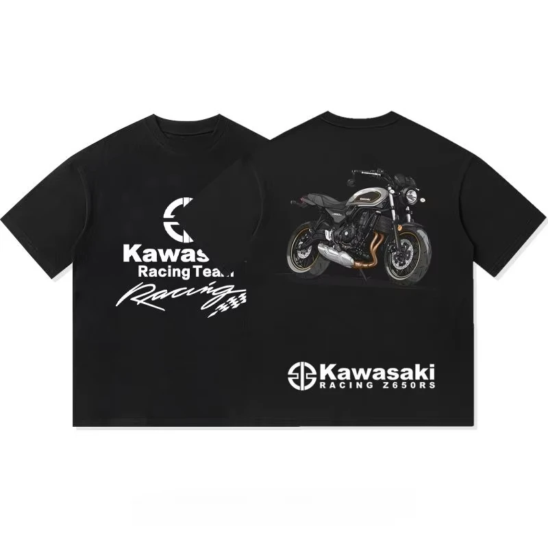 

Новая футболка с логотипом Kawasaki на лето 2025 года. Свободный и модный хлопковый топ с короткими рукавами для мужчин и женщин.
