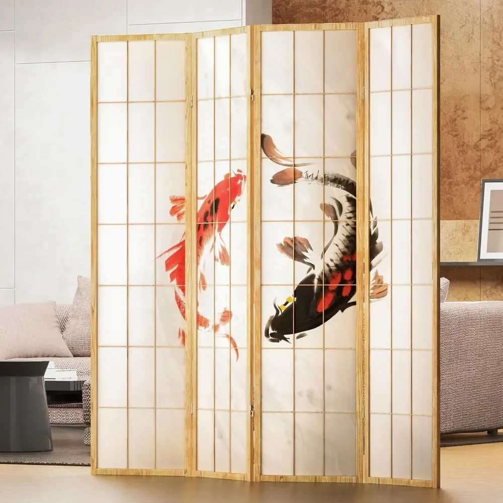 

Screen Room Divider, Japanese Room Dividers for Apartment and Dorm Separation, Freestanding Wood Foldable and Portable Privacy