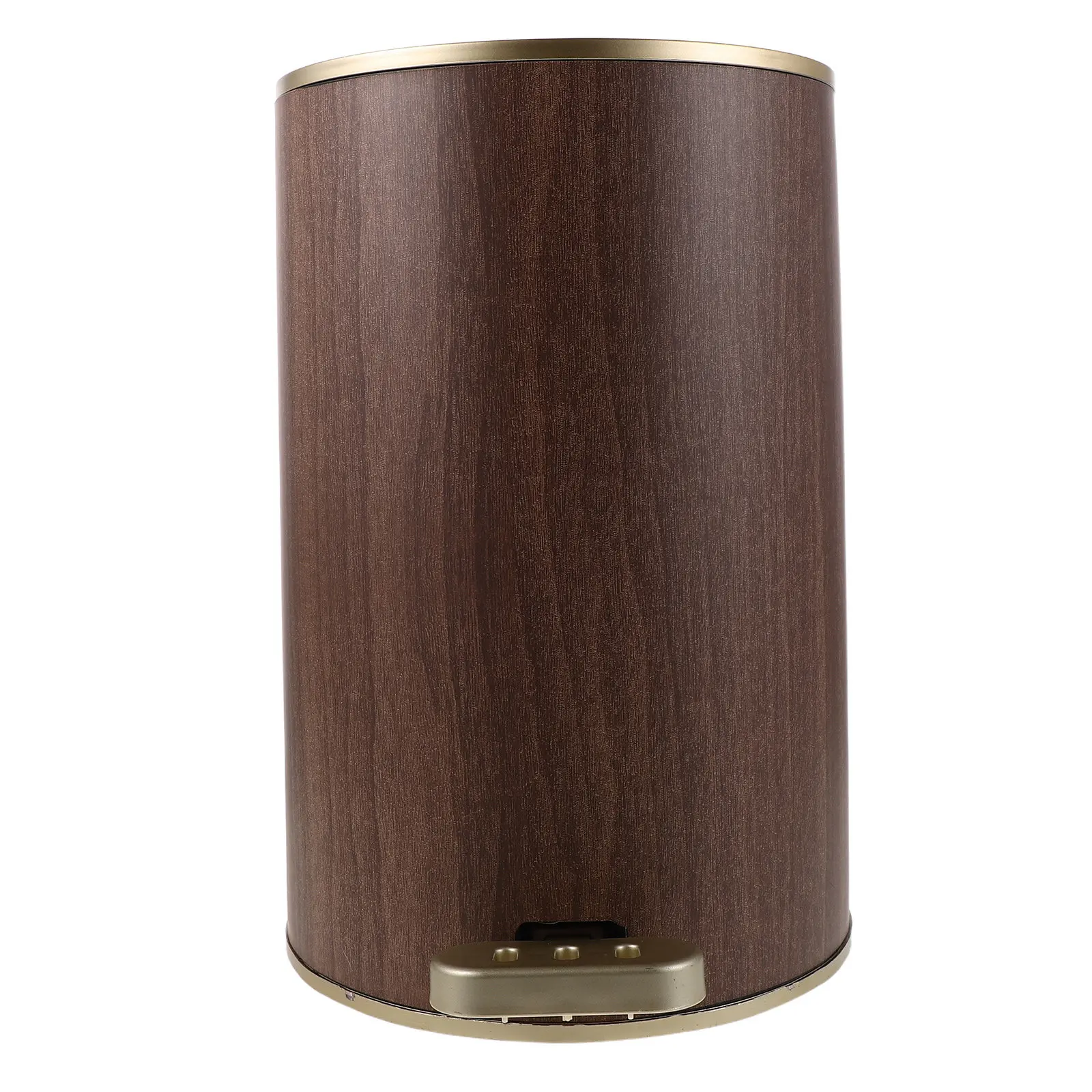 Trash Can Retro Style Plastic Round Wastebasket Large Garbage Container Step on Foot Pedal Home Office Bathroom Kitchen