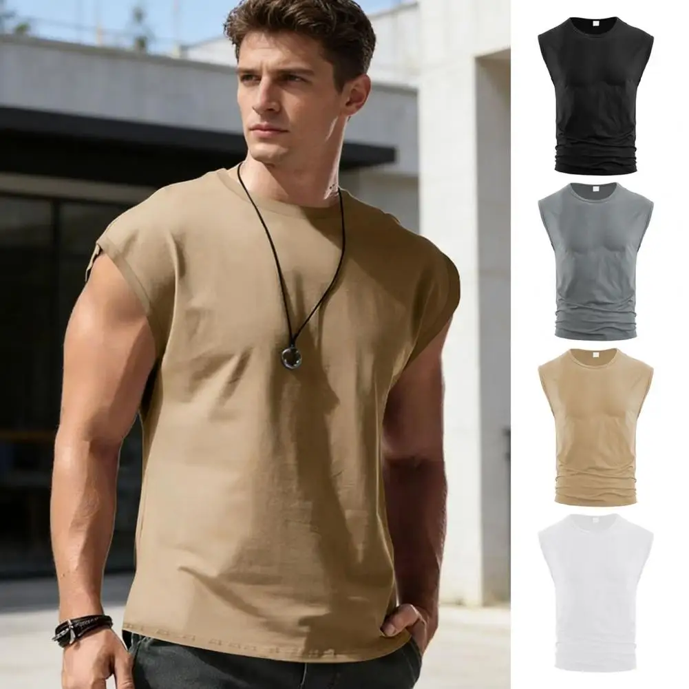 Summer Men's Mesh Gym Vest Quick Dry Loose Fitness Exercise Wide shoulder Sports Sleeveless Shirt Bodybuilding Tank Top