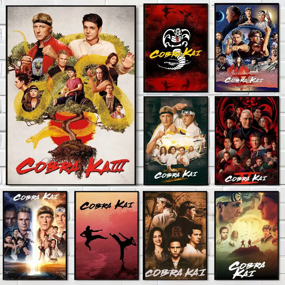 المسلسل التلفزيوني كوبرا كاي ملصق فني ذاتي اللصق مقاوم للماء ورقة ملصق مقهى بار الملصقات ملصقات الحائط #1