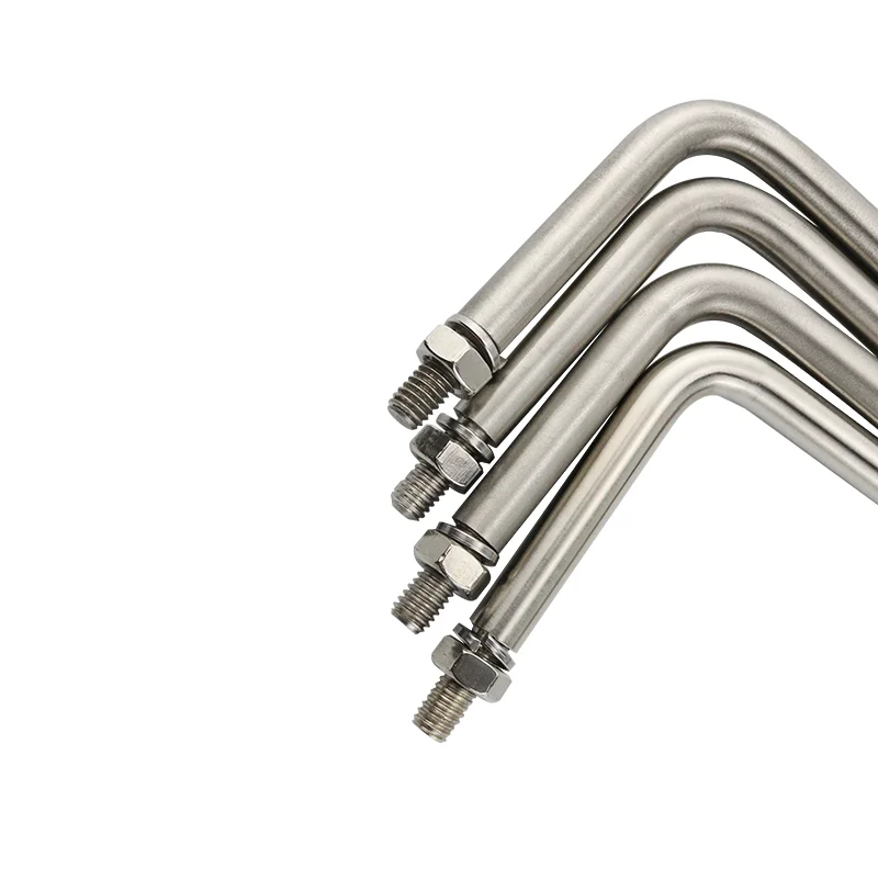 External Thread Handle 304 Stainless Steel Handle For Electrical Cabinets And Mechanical Welding Industrial Equipment