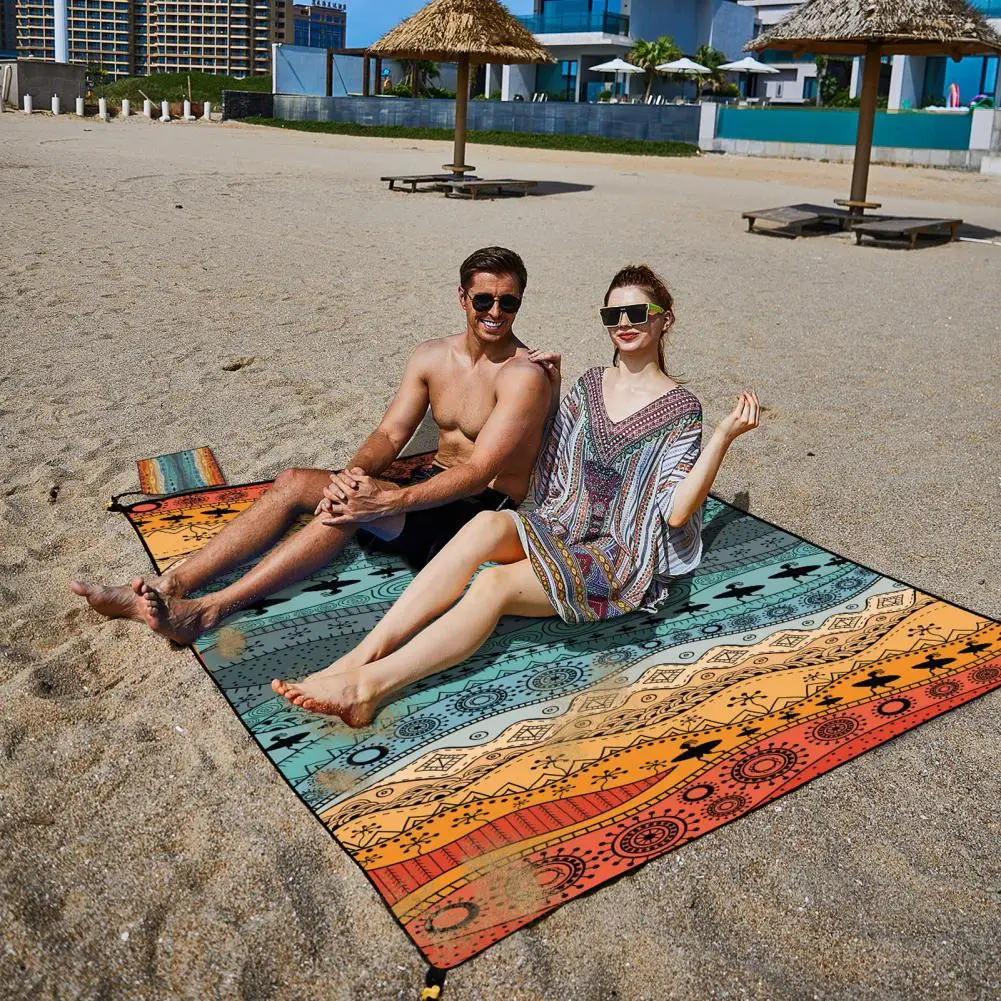 Beach Mat Waterproof Sand-proof Beach Blanket for Outdoor Picnics Beach Accessories Extra-large Quick Drying Mat for A Relaxing