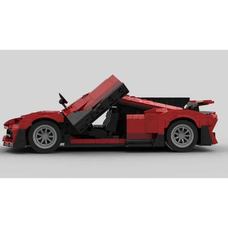 Popular MOC-181972 Creative Red Sports Limited Edition Car Building Block Model 1267 Parts Birthday Christmas Toy Gift
