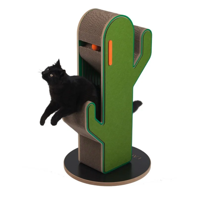 Cactus Cat Scratching Tree Cat Scraper Cactus for Young and Adult Cats Cat Climbing Frame Toy Interactive Kitten Scratcher