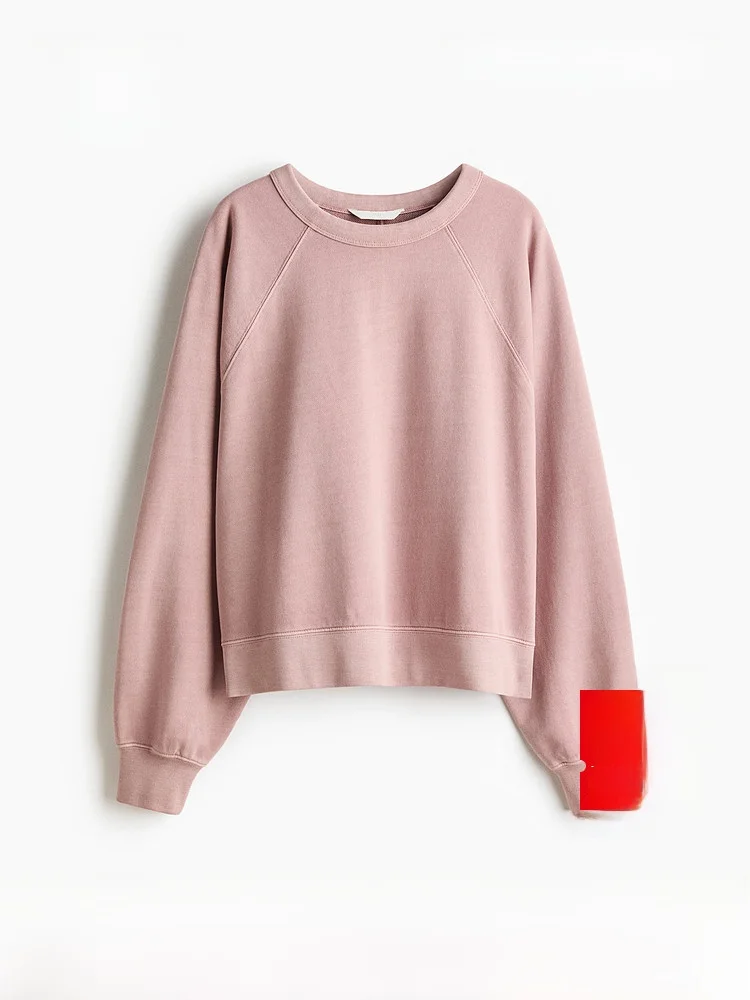 H&M Women's Oversized Cotton Sweatshirt 1330107 Spring 2026 Fashion Comfortable Breathable Casual Streetwear