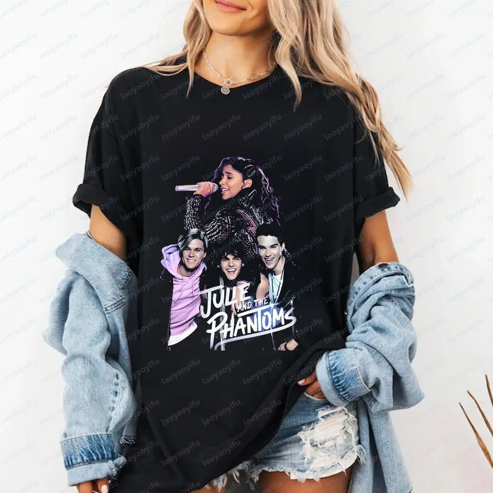 Julie and The Phantoms Band - Summer Loose Short-Sleeved Men's and Women's Universal Pattern Large-Sized Comfortable T-Shirt