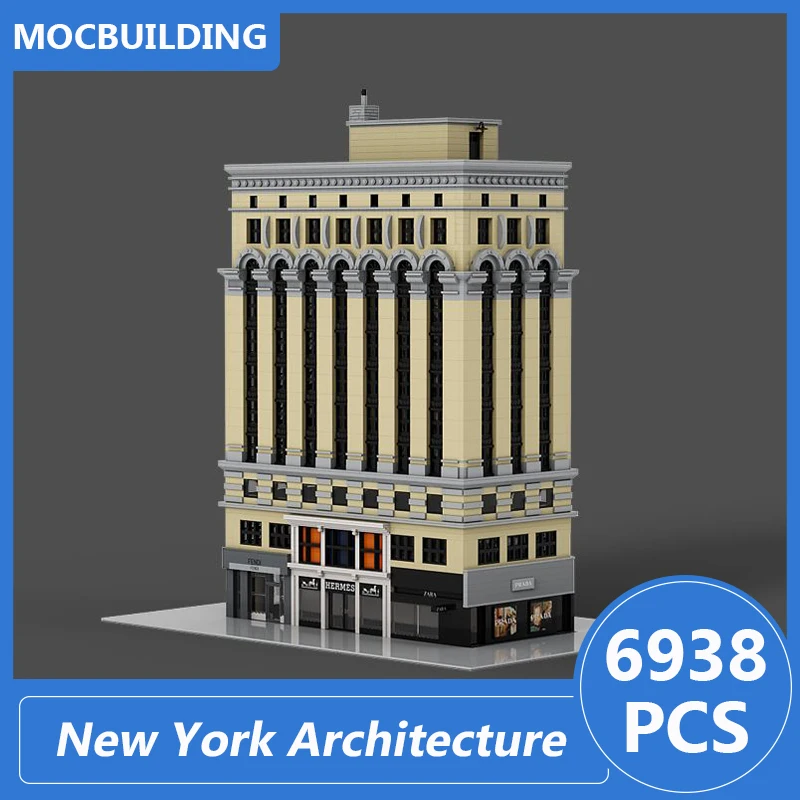 New York Architecture Modular Moc Buildings Blocks Diy Assemble Bricks Educational Creative Collection Xmas Toys Gifts 6938PCS