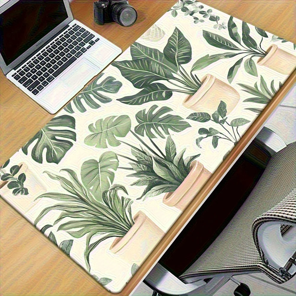 Tropical Plant Mouse Pad Extra Large Desk Mat Non-Slip Rubber Base for Gaming Office Computer Laptop