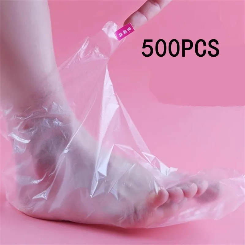 100/200/500PCS Disposable Plastic Foot Bags SPA Detox Covers Prevent Foot Infection Chapped Feet Care Pedicure Film