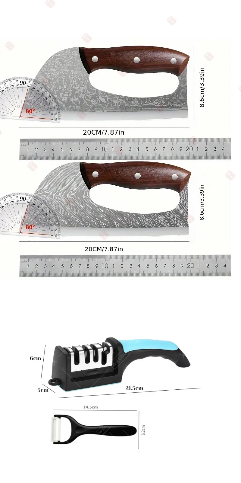 NEW Effort Saving Kitchen Knife Stainless Steel Household Chef‘s Knife Multifunctional Meat Cutter Vegetable Knife Chopper Knife