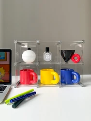 【EpeiusHome】Household goods acrylic grid storage rack storage box storage rack