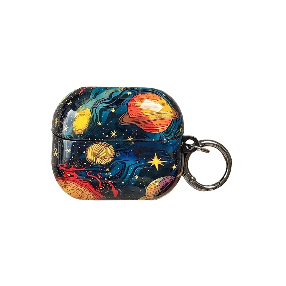 

For Samsung Galaxy Buds 3 Pro FE Buds 3Pro Case Creative Heavenly Body Universe Bluetooth Charging Box Silicone Earphone Cover