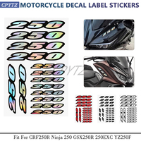 Fit for CBF CB X-ADV Ninja GSX YZ YS 250 Fazer EXC RR NK Label Stickers Accessory Universal Numbers Sticker Motorcycle Decal
