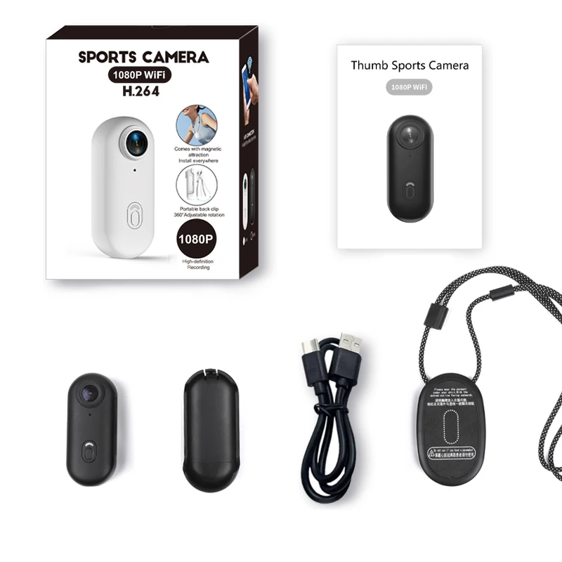 

Hot 1080P FHD Mini Thumb Camera 120° Wide angle Pocket camera Helmet Bike Sport Filming Action Body Camera with Video Recording