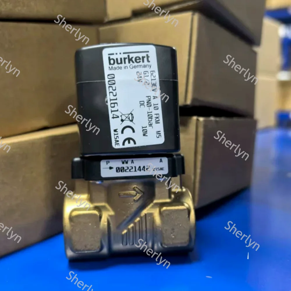 6213EV 00221614 Burkert Solenoid Valve G1/2 2/2 Normally Closed 10 Flow Hole 00221615 00221617