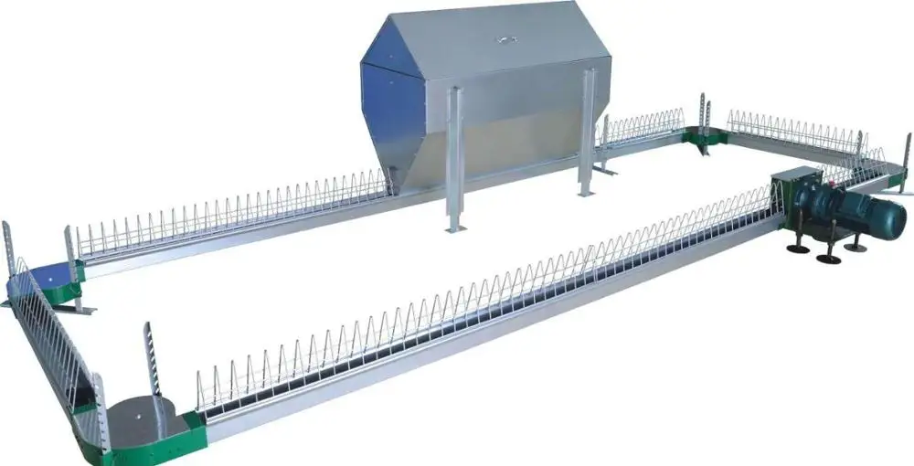 Livestock Widely Used Automatic Poultry Farming Chain Feeder System chickens Hen Chain Feeding Line System