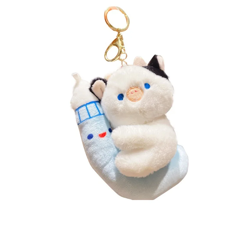 Creative Moon Pig plush toy fashion doll bag pendant Keychain small doll pendant Keychain