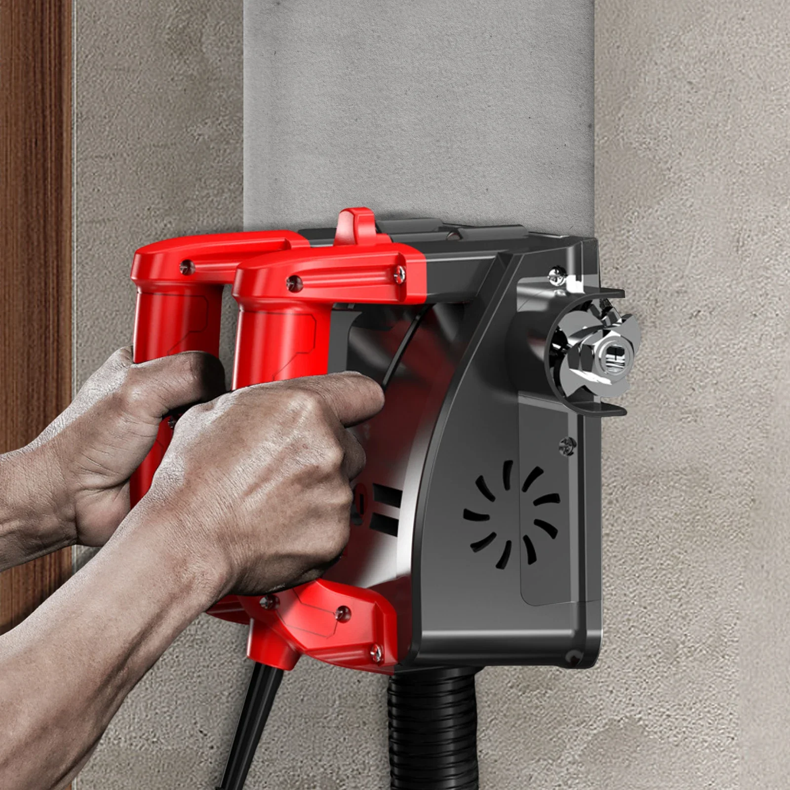 Smerigliatrice elettrica 3000 giri/min per parete 1-4mm Fresatrice per calcestruzzo per muro di cemento, parete dipinta, parete grigia 1680W