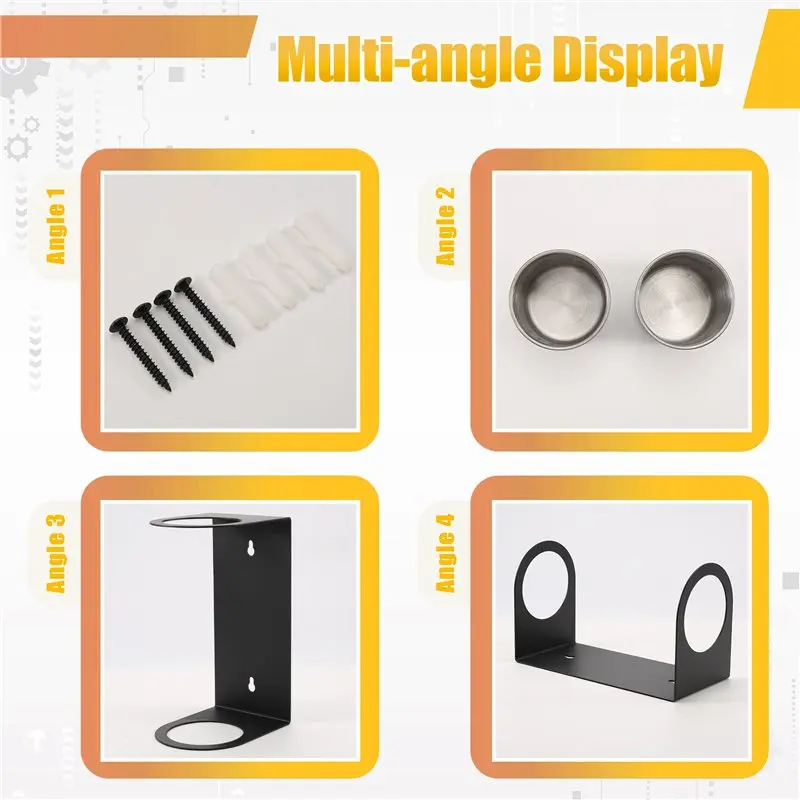 Oil Funnel Holder Oil Funnels Kit Organizer Bracket Wall Mount Funnel Holder For Workshop Race Trailers Buddy Storage Rack