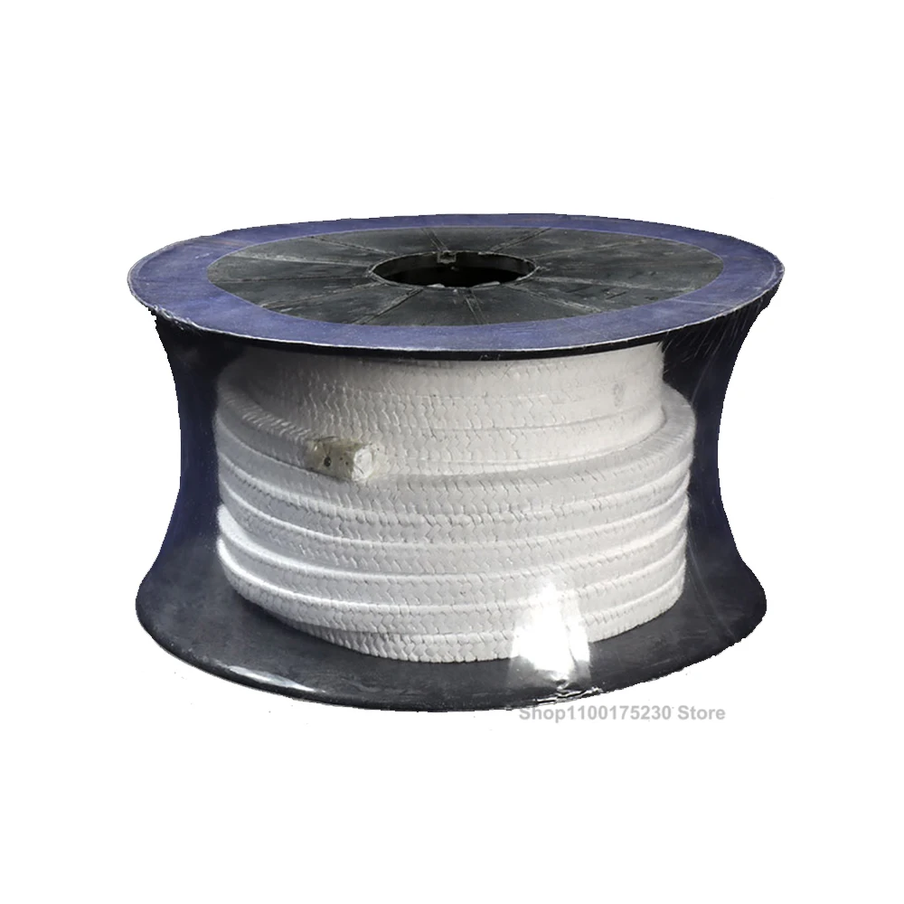 1Meter 4mm-30mm PTFE Braided Compression Packing Acrylic Fiber Packing ptfe Filled Gland Rope Gland Packing Sealing Strip