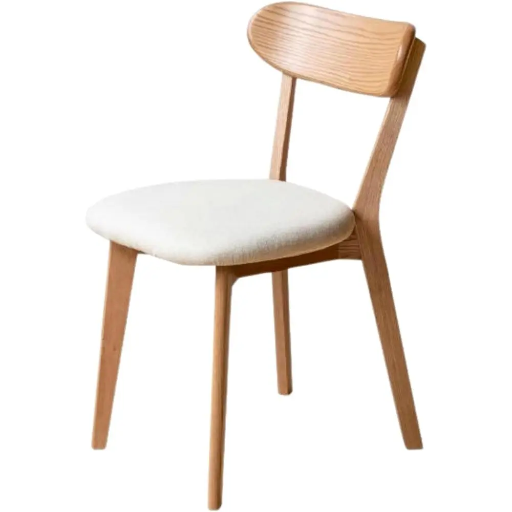 

Обеденные стулья из массива дерева с мягкими подушками, современный стиль, комплект из 1-4 штук, белые подушки для сидений