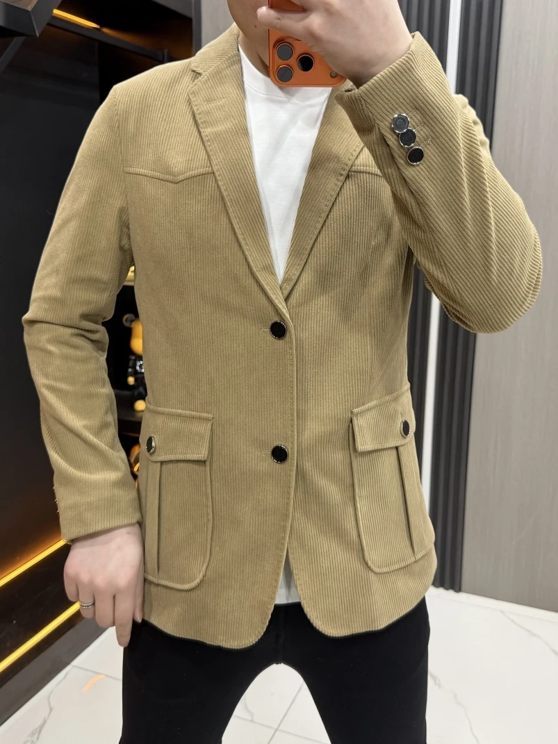 

Casual High Quality Men's Suit 1985 Spring Autumn Fashionable Versatile Cool Business Stylish New Arrival Standard Fit Long S...