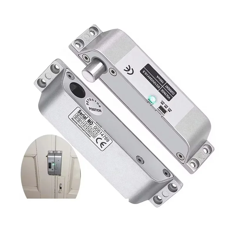 A37T-Electric Drop Bolt Lock Fail Secure Mode DC12V/24V With Adjustable Time Delay
