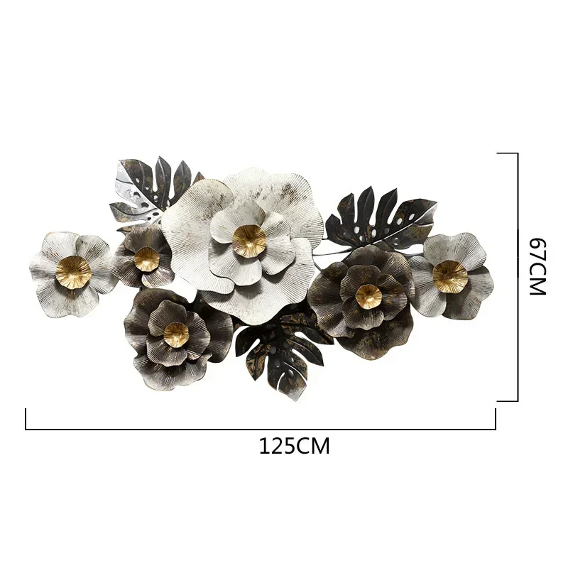 Nordic Home Wall Hangings Creative Iron Three-Dimensional Wall Decoration Living Room Background Wall Decoration wind chimes