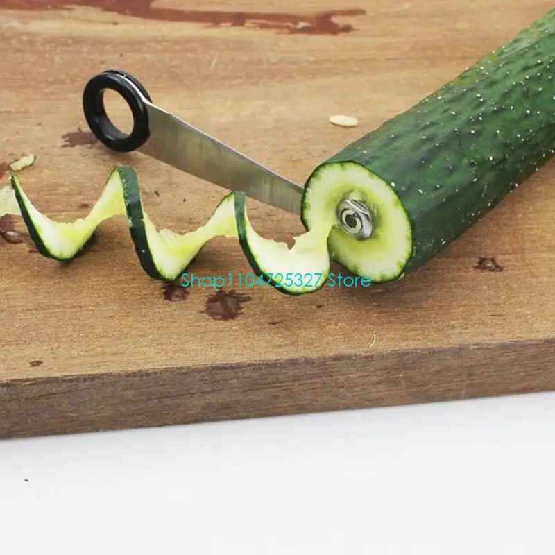 D8KF Rotary Vegetable Spirals Cutter Stainless Steels For Carrot Cucumber Slicing