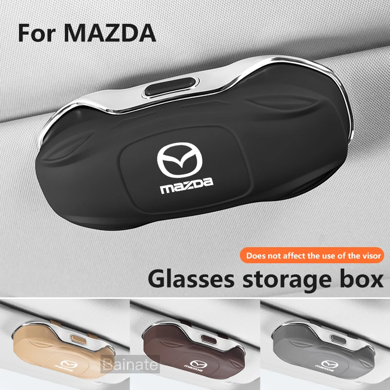 

car sun visor sunglasses glasses case multi-functional car ticket storage box for Mazda Axela 2 3 6 Atenza CX-30 CX-5 CX-8 MX-5
