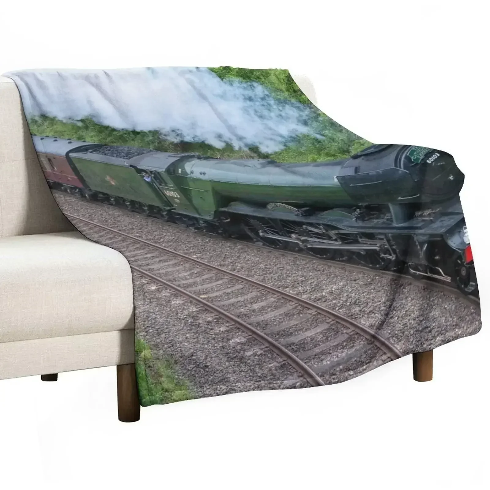 The Flying Scotsman Throw Blanket bed plaid halloween Thermals For Travel Luxury Furry Luxury Thicken Blankets