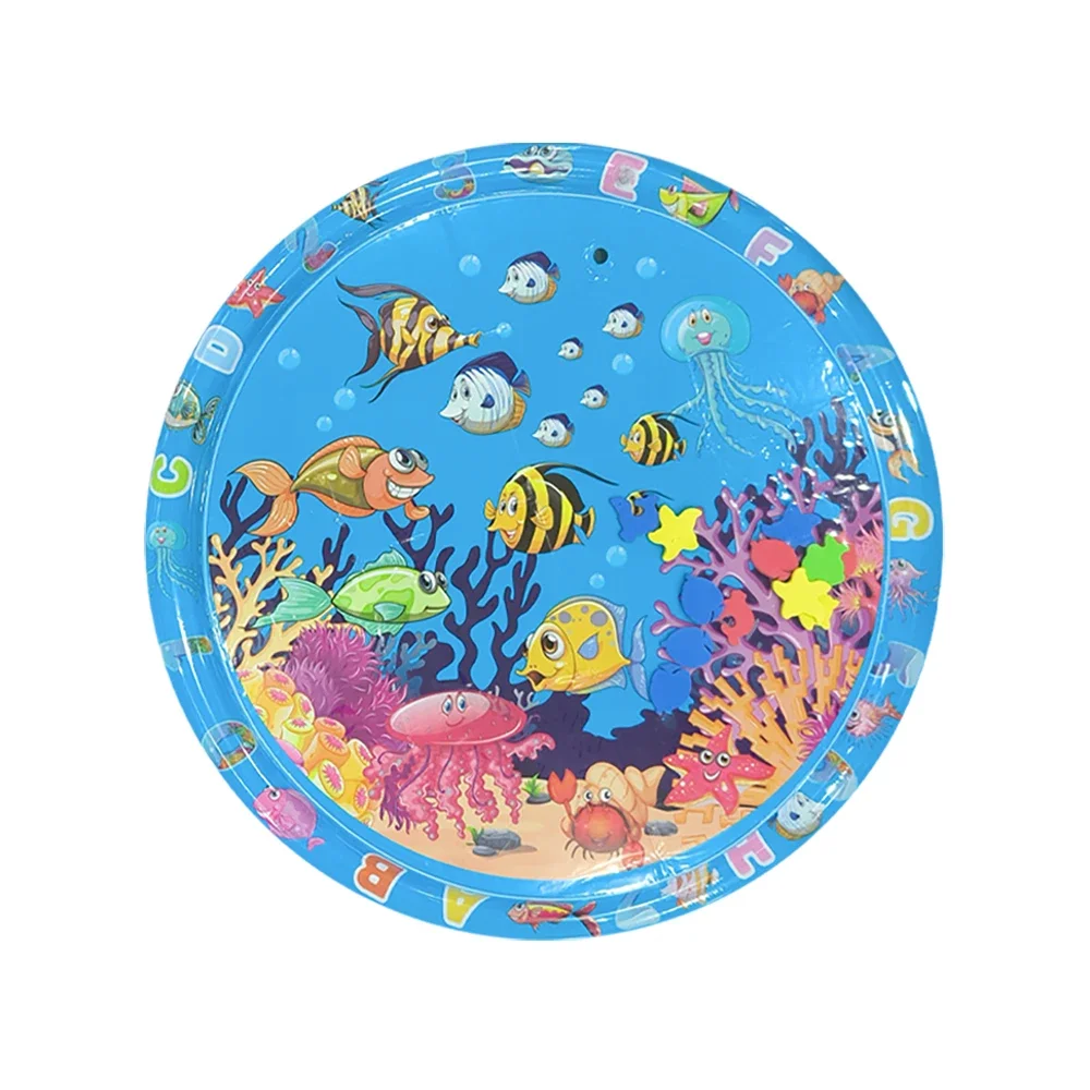 1pc 100cm/39.37 pouces poisson clown gonflable PVC tapis de jeu bébé jouer tapis d'eau enfant en bas âge Pad enfants éducation précoce activité jouets tapis