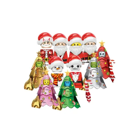 MOC Bouwstenen Vrolijk Kerstfeest Filmserie Elf Mini Actiefiguren Kerstman DIY Bouwstenen Halloween Speelgoed Geschenken