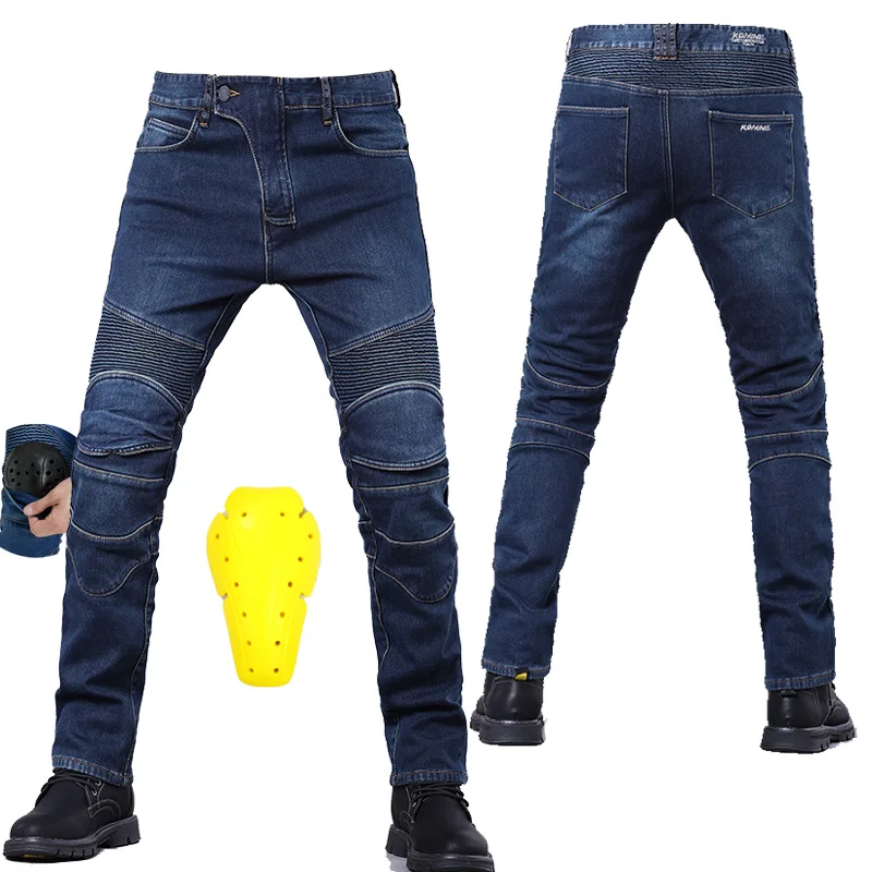 

New Motorcycle Pants Riding Jeans Winter Men's Cargo Tactical Pants Classic Motorcycle Rider Pants acing Pants for All Seasons