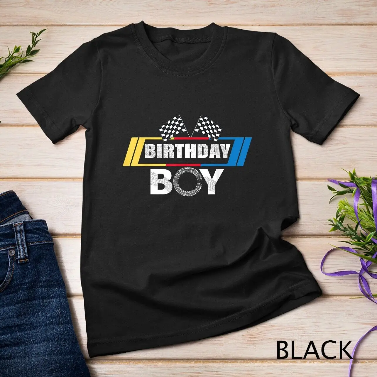 Birthday Boy Race Car Racing Car Driver Birthday pit Crew Unisex T-shirt