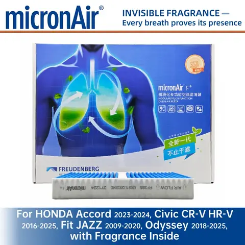 Pour HONDA Accord 2023-2024 Civic CR-V HR-V 2016-2025 Fit JAZZ 2009-2020 Odyssey 2018-25 micronAir filtre d'habitacle parfum à l'intérieur