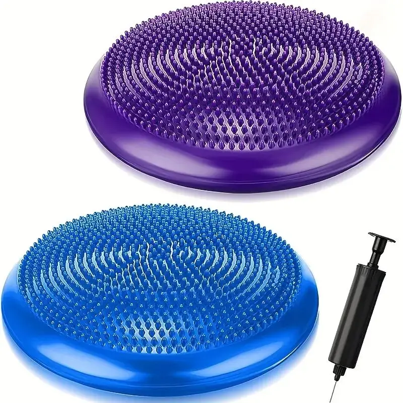 Balance Pad Yoga Massage Seat Cushion Thickened Explosion-Proof Balance Ball Inflatable Massage Seat Cushion Balance Plate