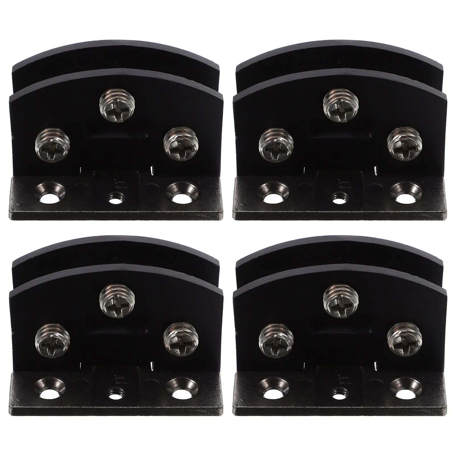 

4Pcs Stainless Steel Shower Door Hinge for Frameless Glass Doors Space Saving Modern Brushed Finish Bathroom