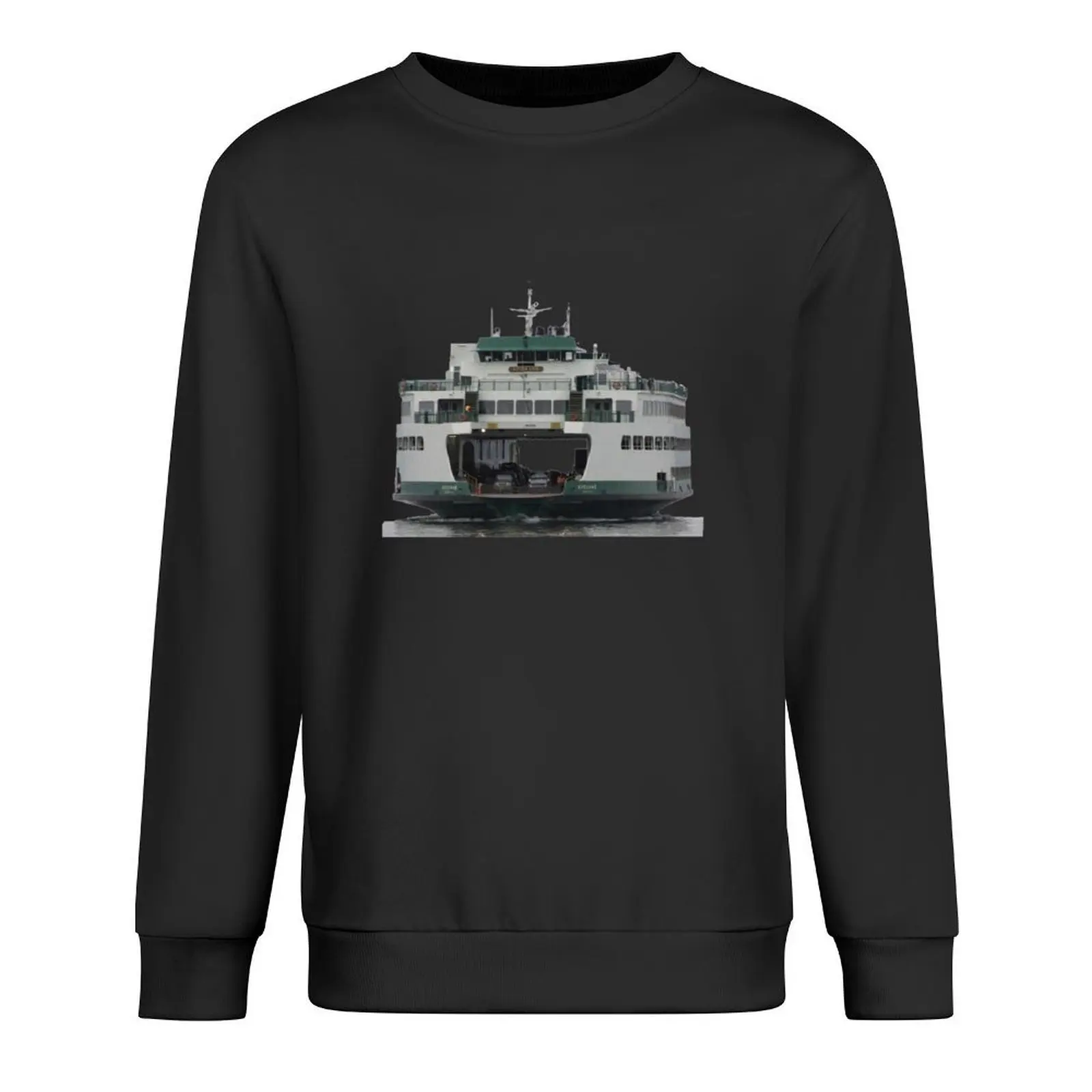 

Washington State Ferry M/V Spokane arriving in Edmonds Pullover autumn new products men's clothes fashion men men sweatshirt
