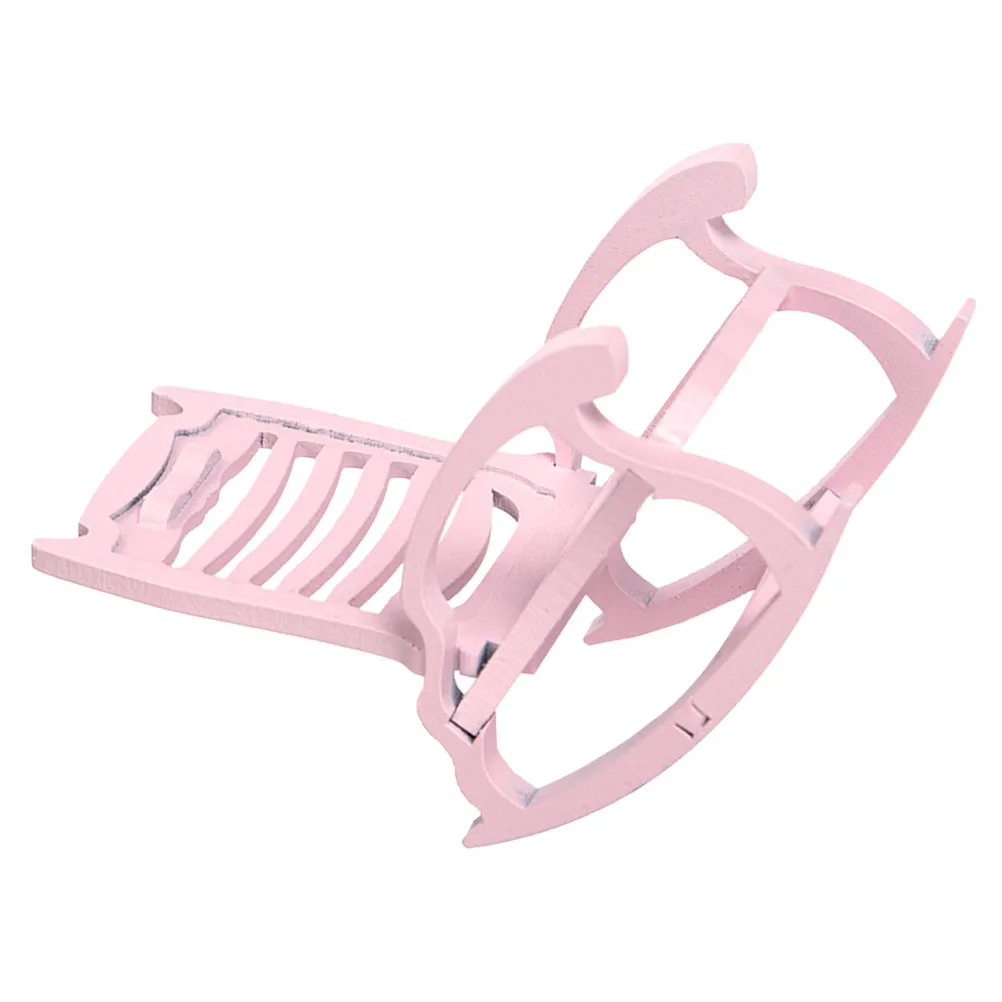 

1 шт. миниатюрный деревянный стул, масштаб 1:12, реалистичный дизайн, гладкая поверхность, украшение для детской комнаты, реквизит для фотосъемки, мини-кресло-качалка