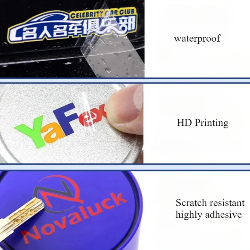 10pcs Custom Transfer Sticker UV Printing Name Lable Sticker Any Size Logo Personalized No-background Sticker
