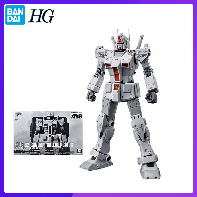 

In Stock Bandai HG 1/144 RX-78-02 GUNDAM THE ORIGIN Rollout Colours Original Anime Figure Model Boys Action Figures Collection