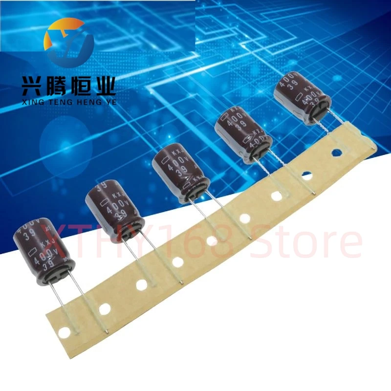 5PCS Japanese Black Diamond Capacitor 400V 39UF 14.5X20 KXJ High Frequency Low Resistance 400V 33UF