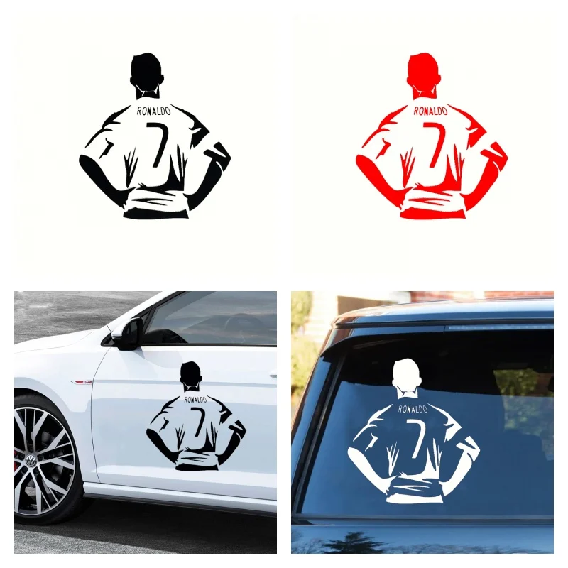 

Car Stickers CR7 Ronaldo Decoration For Window Windshield Trunk Bumper Motorcycles Laptop Vinyl Decal Car Sticker