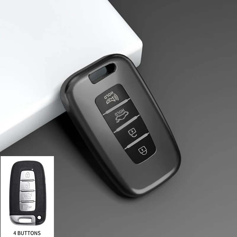 TPU Car Key Case for Hyundai IX35 Elantra Sonata 8 9 For Kia Sportage K5 K2 Sorento Optima Forte