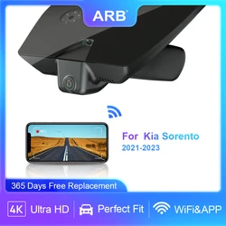 Cámara de salpicadero para Kia Sorento MQ4 2023 2022 2021, ARB 4K OEM estilo coche DVR grabación de vídeo solo se adapta a la movimiento a la izquierda conexión WIFI