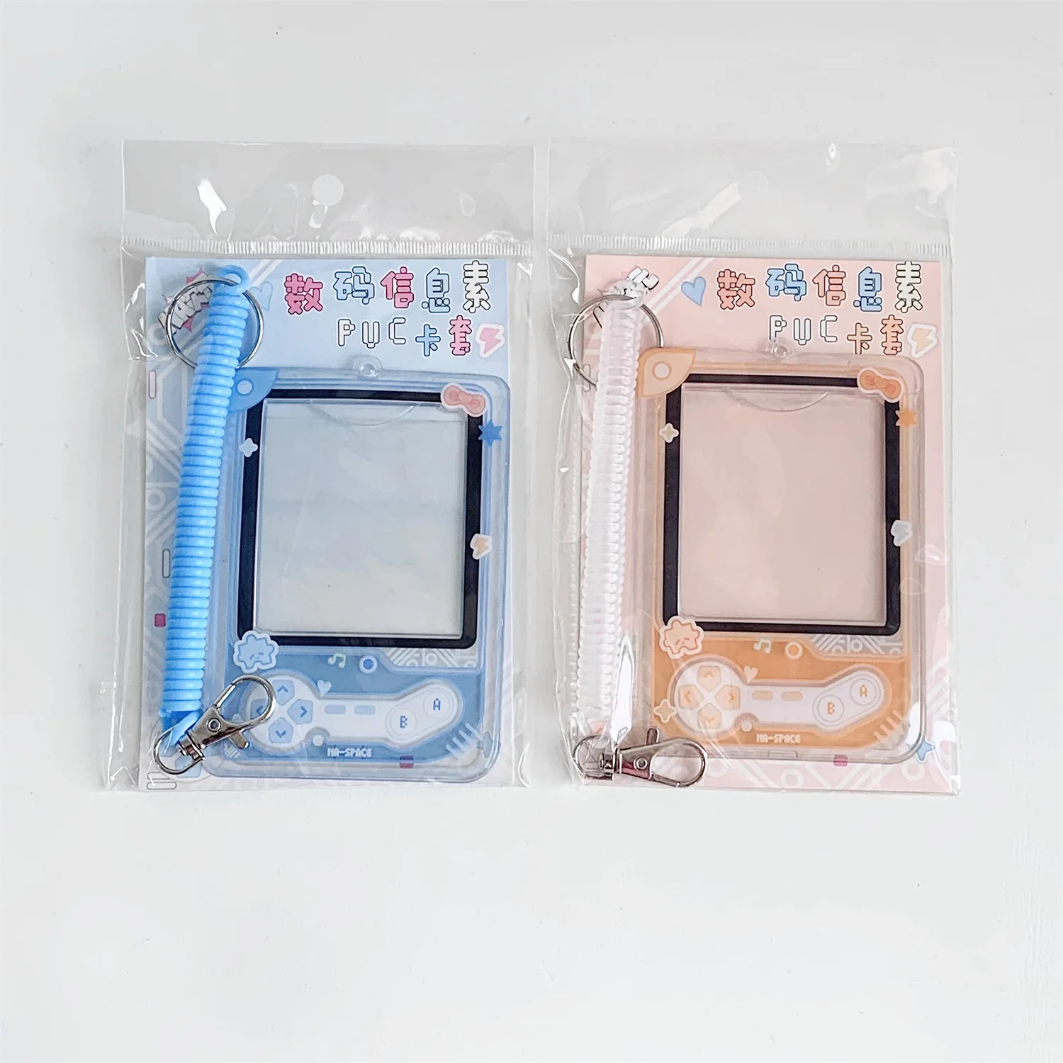 Photo Card Holder Badge Holders,3 Inch Photocards Holder Id Card Holder Photocard Keychain Protective Sleeves