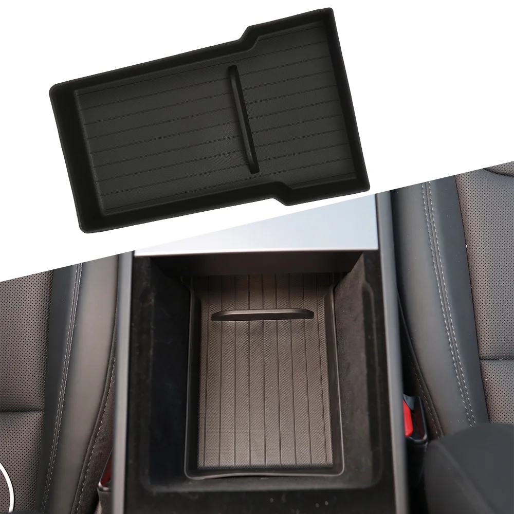 Para Tesla Model Y Juniper Model YL: Caixa Organizadora para Console Central do Carro, Caixa de Apoio de Braço, Estojo de Armazenamento, Acessórios de